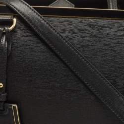 مملوكة مسبقًا Fendi Black Leather Medium 2Jours Tote