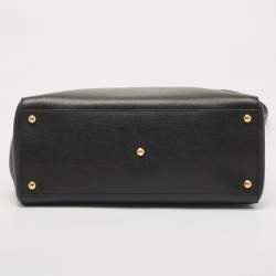 مملوكة مسبقًا Fendi Black Leather Medium 2Jours Tote