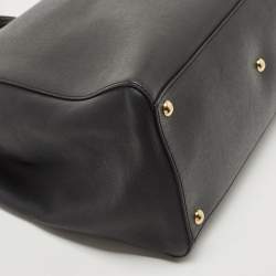 مملوكة مسبقًا Fendi Black Leather Medium 2Jours Tote