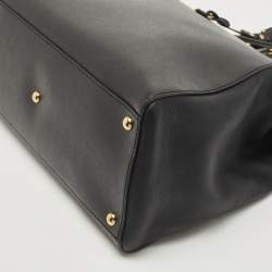 مملوكة مسبقًا Fendi Black Leather Medium 2Jours Tote