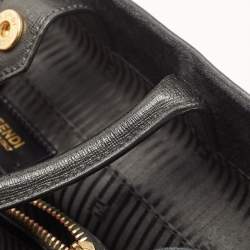 مملوكة مسبقًا Fendi Black Leather Medium 2Jours Tote