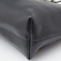 Pre Owned Fendi Black/Blue Leather Monster Roll Tote