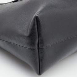 Pre Owned Fendi Black/Blue Leather Monster Roll Tote