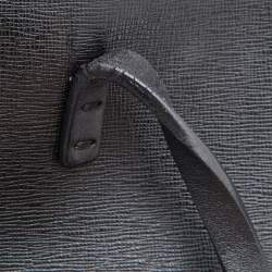 Pre Owned Fendi Black/Blue Leather Monster Roll Tote