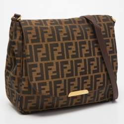Fendi Tobacco Zucca Canvas Messenger Bag