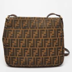 Fendi Tobacco Zucca Canvas Messenger Bag