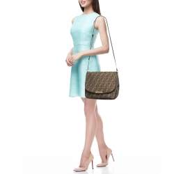 Fendi Tobacco Zucca Canvas Messenger Bag