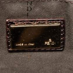 Pre Owned Fendi Multicolor Fabric and Alligator Chef Hobo