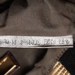 Pre Owned Fendi Multicolor Fabric and Alligator Chef Hobo