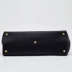 Pre Owned Fendi Black Leather Medium 2Jours Tote