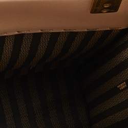 Pre Owned Fendi Pink Leather Mini Sunshine Tote