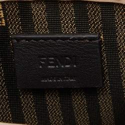 Pre Owned Fendi Pink Leather Mini Sunshine Tote