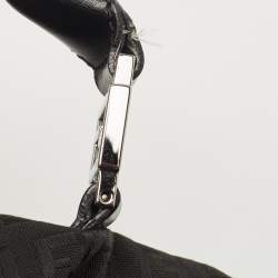 مملوكة مسبقًا Fendi Black Canvas and Leather Forever Bauletto Boston Bag