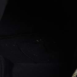 Pre Owned Fendi Black Nylon and Shearling Mini Dolce Lightbulb Backpack