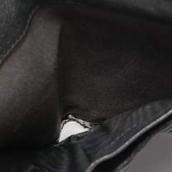 Pre Owned Fendi Black Leather and Patent Leather B Wallet