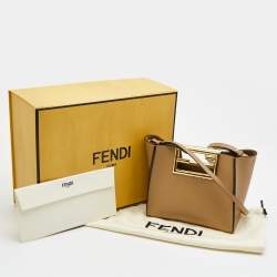 Fendi Tan Leather Small The Way Shoulder Bag