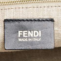 Pre Owned Fendi Multicolor Leather and Python Silvana Top Handle Bag