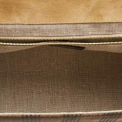 Pre Owned Fendi Multicolor Leather and Python Silvana Top Handle Bag