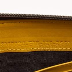 Pre Owned Fendi Multicolor Zucchino Coated Canvas Zip Around Wallet