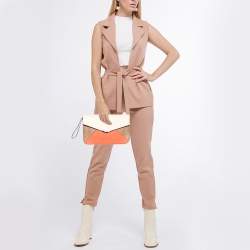 Pre Owned حقيبة كلتش فندي غطاء مظروف 2 جور جلد متعدد الألوان