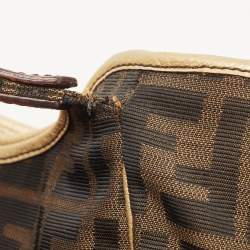 Pre Owned Fendi Tobacco Zucca Canvas and Leather Chef Shopper Tote