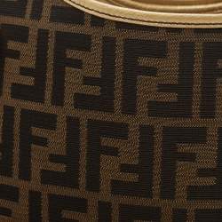 Pre Owned Fendi Tobacco Zucca Canvas and Leather Chef Shopper Tote