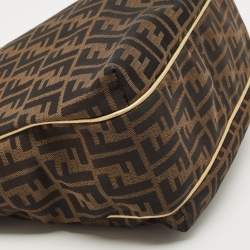 Pre Owned Fendi Tobacco Zucca Canvas and Leather Chef Shopper Tote
