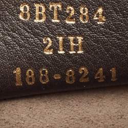 Pre Owned Fendi Peach Leather Kan I F Logo Shoulder Bag