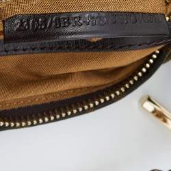 Pre Owned Fendi Tobacco Zucca Canvas and Leather Chef Chain Link Hobo