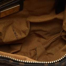 Pre Owned Fendi Tobacco Zucca Canvas and Leather Chef Chain Link Hobo