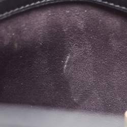 Pre Owned Fendi Black Leather Medium Whipstitched Peekaboo Top Handle Bag