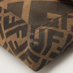 Fendi Brown/Tobacco Zucca Canvas Chain Baguette Bag