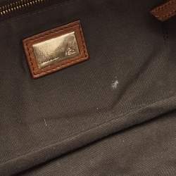 Fendi Brown/Tobacco Zucca Canvas Chain Baguette Bag