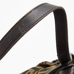 Pre Owned  Fendi Zucca Canvas and Leather Borsa Chef Tote