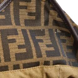 Pre Owned  Fendi Zucca Canvas and Leather Borsa Chef Tote
