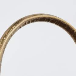 Pre Owned Fendi Gold/Tobacco Zucca Coated Canvas Forever Boston Bag