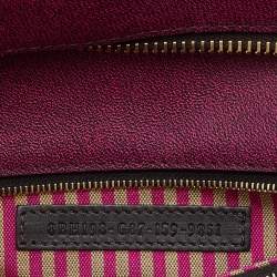 Pre Owned Fendi Tobacco Zucca Coated Canvas and Leather Small Roll Shopper Tote