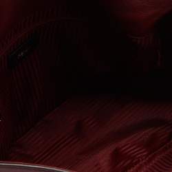 Pre Owned Fendi Dark Red Leather Big Mamma Forever Baguette Bag