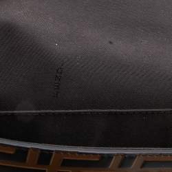 مملوكة مسبقًا Fendi Tobacco/Black Zucca Leather Small FF Wallet On Chain