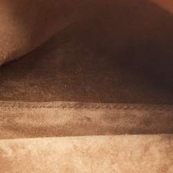 مملوكة مسبقًا Fendi Brown Leather Medium Stripe Peekaboo Top Handle Bag