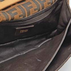 Pre Owned  Fendi Beige/Brown Zucca Canvas Classico No. 1 Satchel