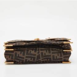 Pre Owned  Fendi Beige/Brown Zucca Canvas Classico No. 1 Satchel