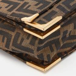 Pre Owned  Fendi Beige/Brown Zucca Canvas Classico No. 1 Satchel