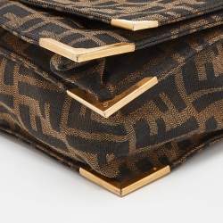 Pre Owned  Fendi Beige/Brown Zucca Canvas Classico No. 1 Satchel