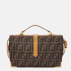 Pre Owned  Fendi Beige/Brown Zucca Canvas Classico No. 1 Satchel