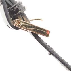 Pre Owned Fendi Black Pleated Coated Nylon Mia Flap Shoulder Bag