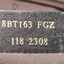 Pre Owned Fendi Black Pleated Coated Nylon Mia Flap Shoulder Bag