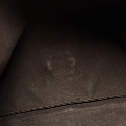 Pre Owned Fendi Black Zucchino Canvas and Leather Mama Forever Flap Bag