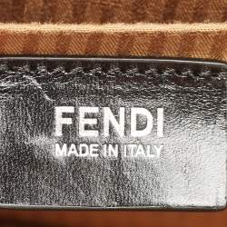 Pre Owned Fendi Tricolor Leather Small Demi Jour Top Handle Bag