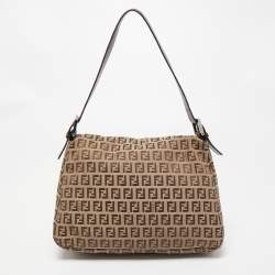 مملوكة مسبقًا حقيبة باغيت فندي ماما جلد وكانفاس زوكينو بني/بيج